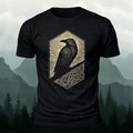 Bird Pattern Mountain-Style Comfortable Casual T-Shirt