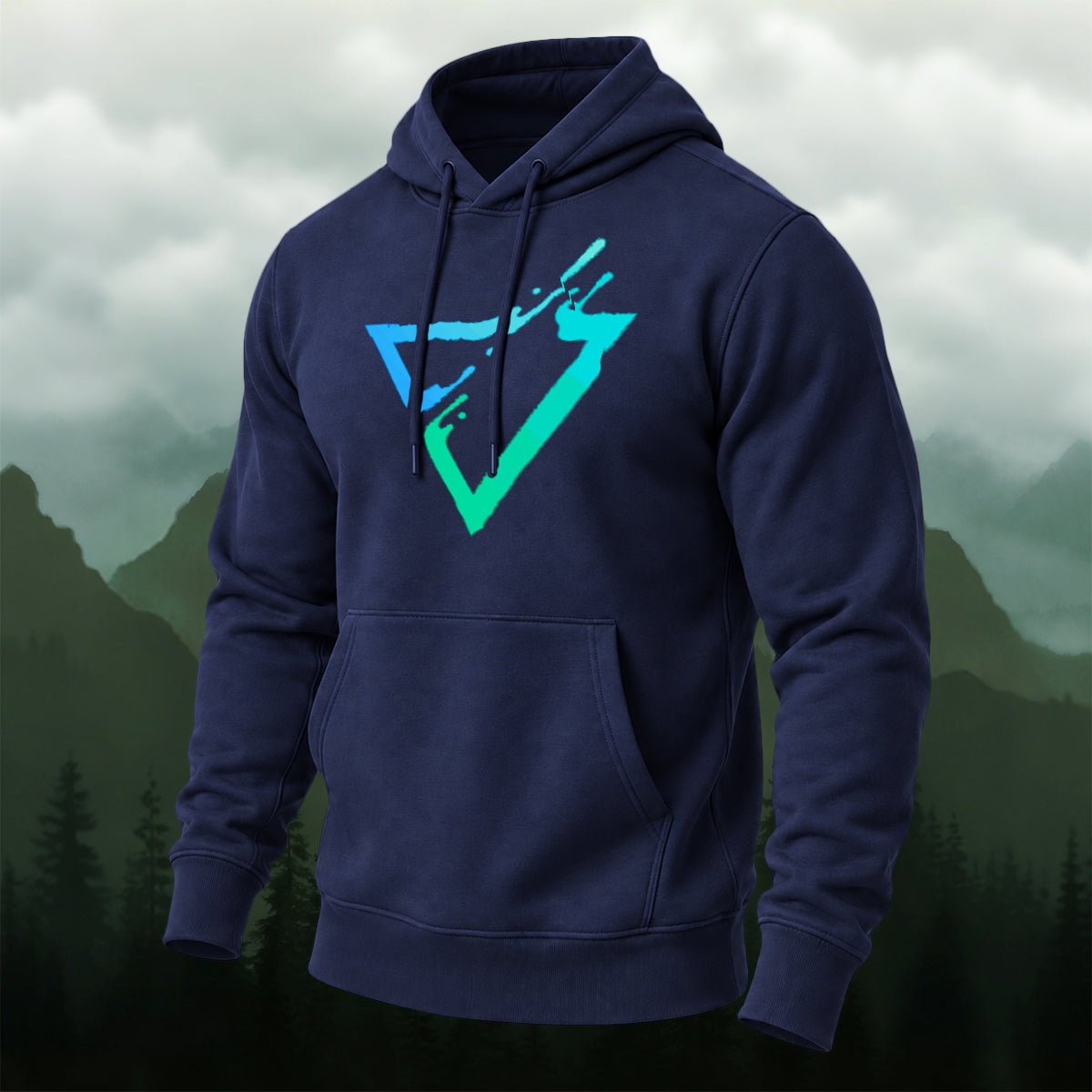 Cotton Made Modern Geometric Triangle Hoodie