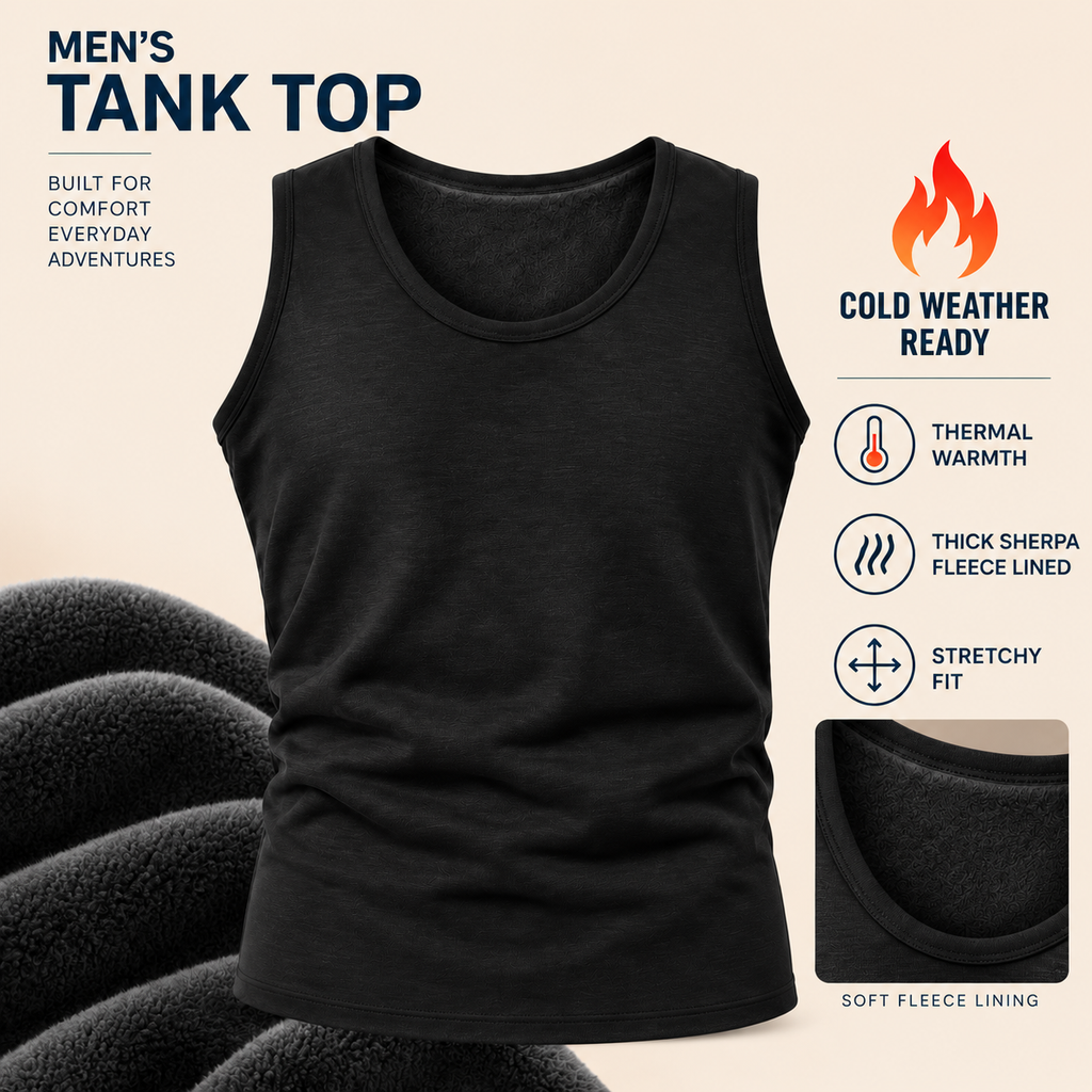 Thick Thermal Fleece-Lined Tank Top