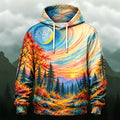Artistic Swirling Forest All-Over Print Hoodie