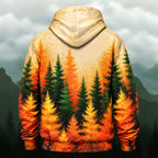 Golden Autumn Forest All-Over Print Hoodie