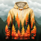 Golden Autumn Forest All-Over Print Hoodie