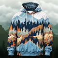 Vintage Autumn Landscape All-Over Print Hoodie