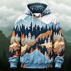 Vintage Autumn Landscape All-Over Print Hoodie