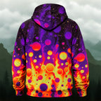 Abstract Neon Lava All-Over Print Hoodie