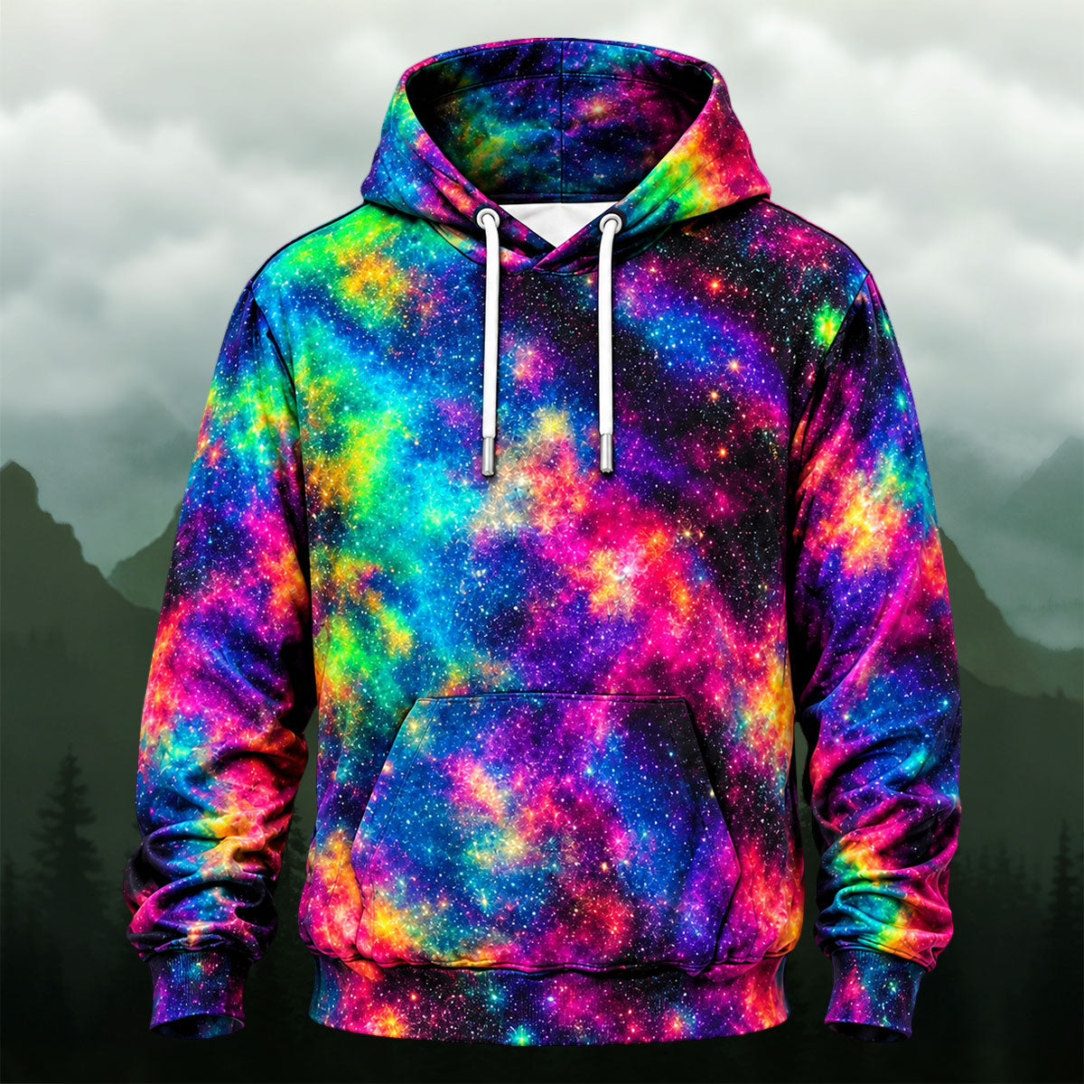 Dreamy Colorful Galaxy All-Over Print Hoodie