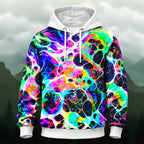 Fluid Psychedelic Pattern All-Over Print Hoodie
