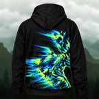 Artistic Neon Deer All-Over Print Hoodie