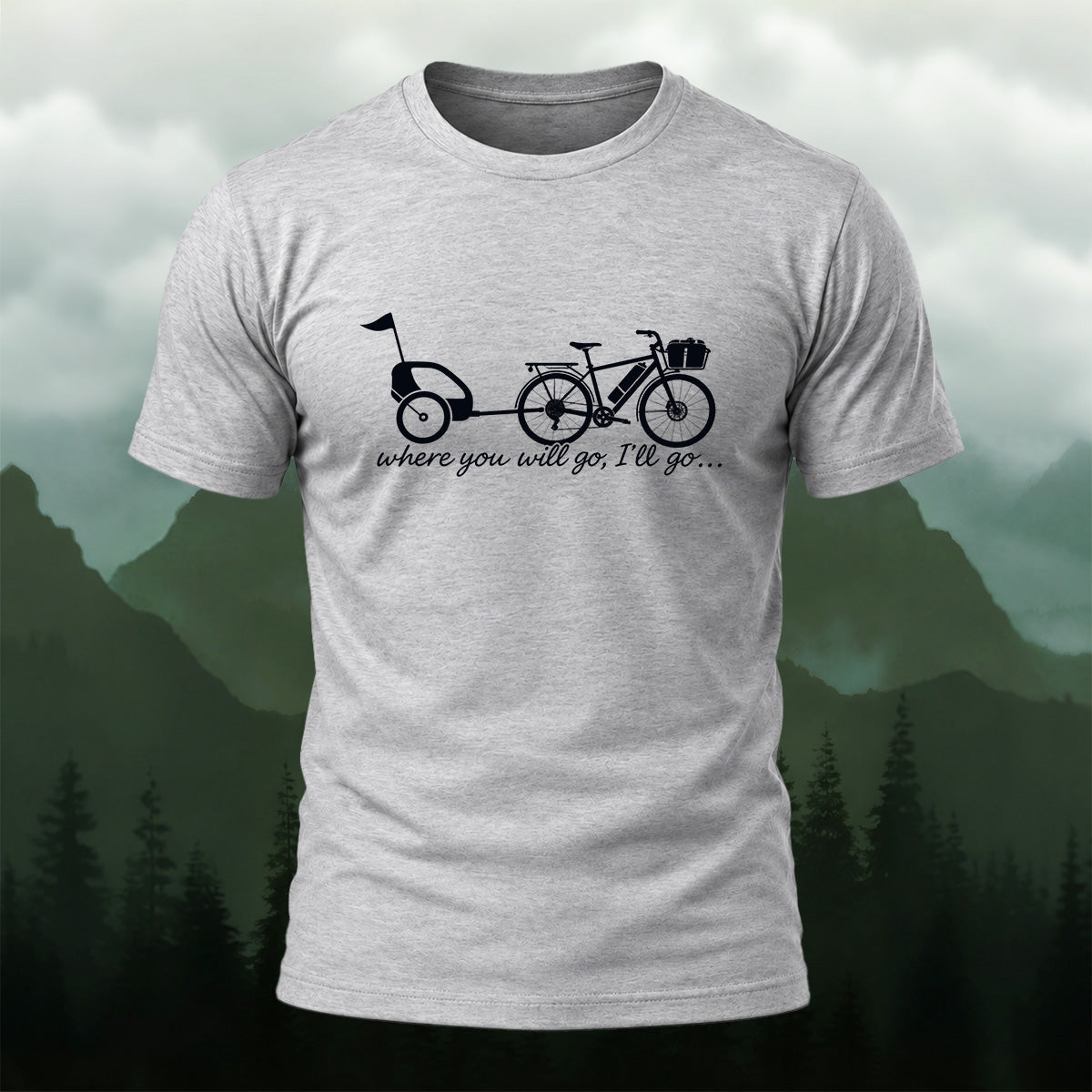 Heartwarming Bicycle Trailer Soft Cotton T-Shirt
