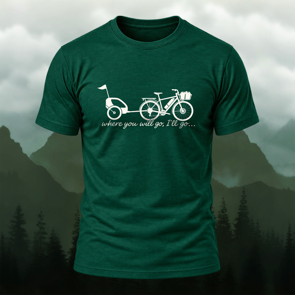 Heartwarming Bicycle Trailer Soft Cotton T-Shirt