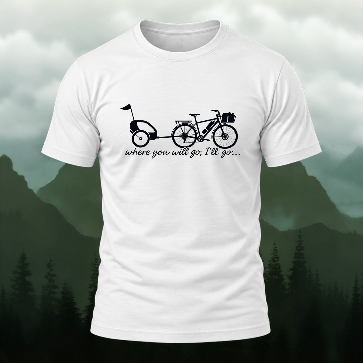 Heartwarming Bicycle Trailer Soft Cotton T-Shirt