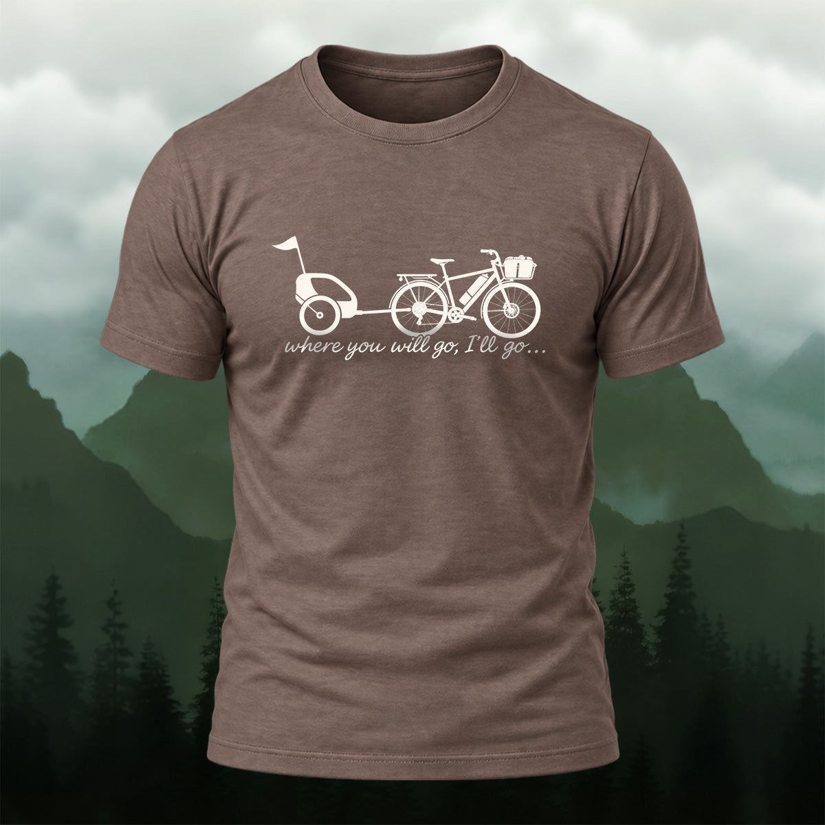 Heartwarming Bicycle Trailer Soft Cotton T-Shirt