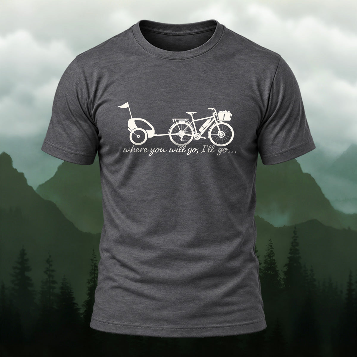 Heartwarming Bicycle Trailer Soft Cotton T-Shirt
