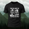 Retro Cycling Comic Combed Cotton T-Shirt