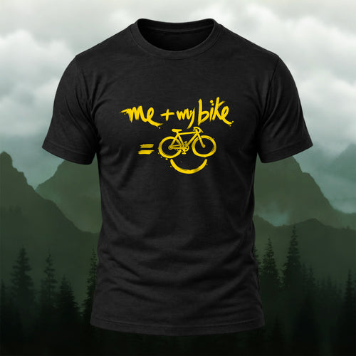 Casual Bicycle Smiley Premium Cotton T-Shirt