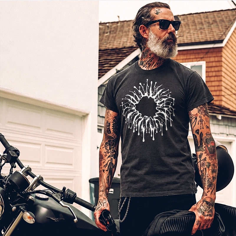 Gothic Severed Fingers Combed Cotton T-Shirt