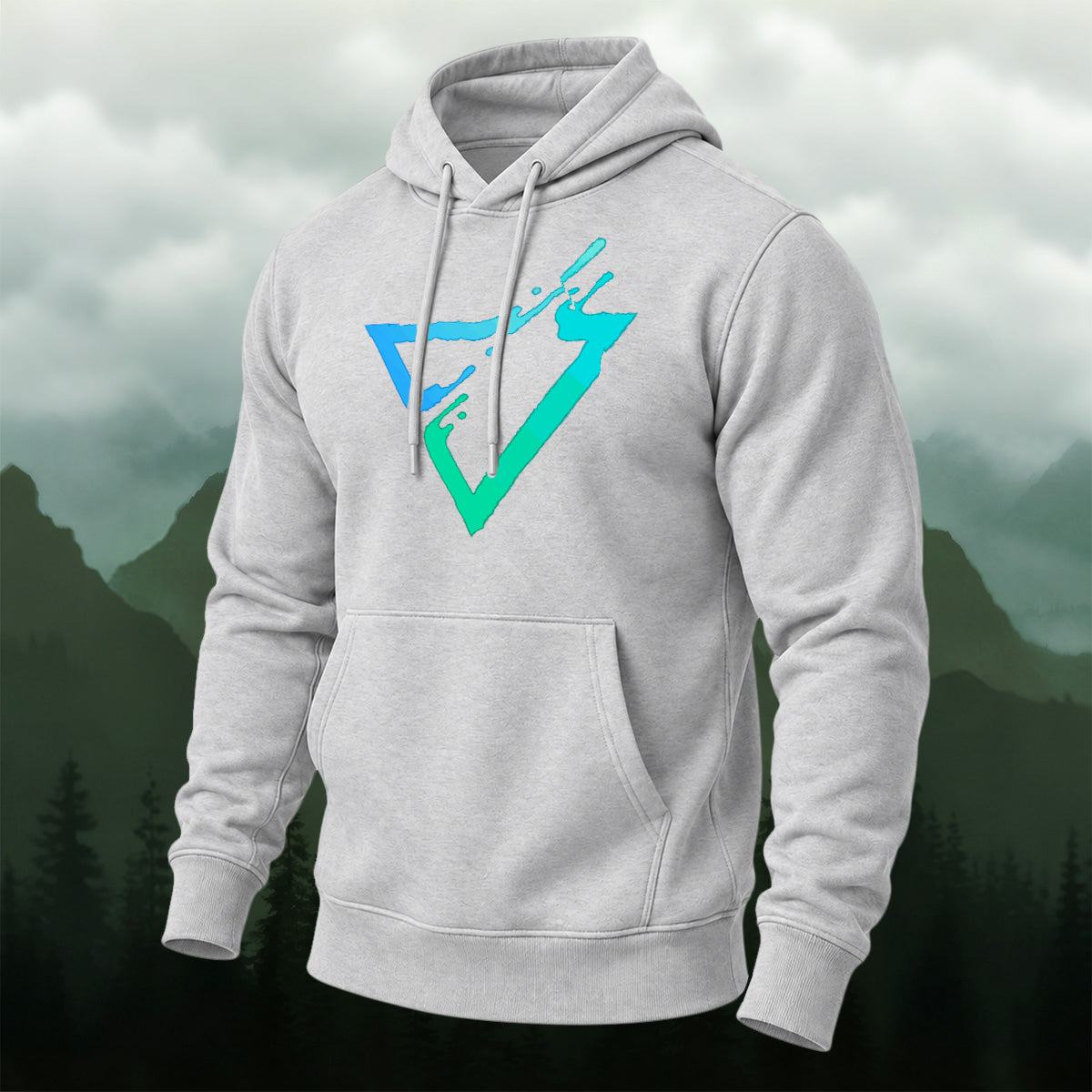 Cotton Made Modern Geometric Triangle Hoodie