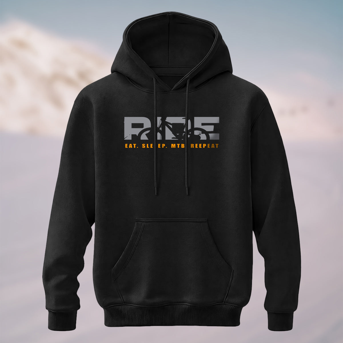 Cotton Made Creative Ride Letter Print Hoodie