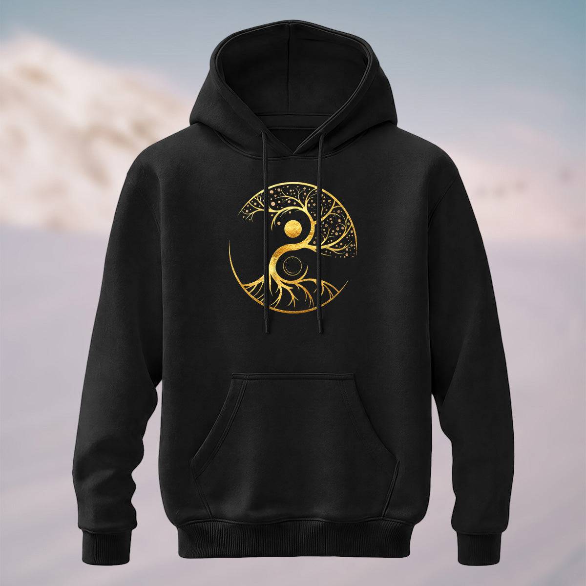 Cotton Made Tree of Life Print Hoodie