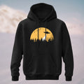 Cotton Made Alien Spaceship Print Hoodie