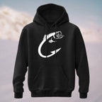 Cotton Made Creative Fish Shaped Hook Print Hoodie