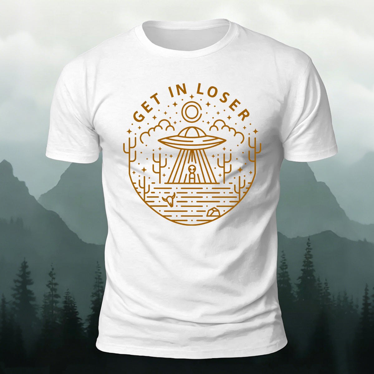 Get In Loser Printed Casual 100% Cotton T-Shirt