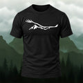 Creative Mountain Eagle Print Cotton T-Shirt