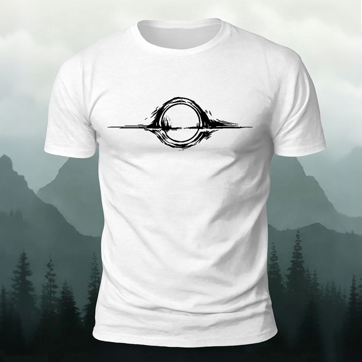 Creative Interstellar Sci-fi Printed Premium Cotton T‑shirt