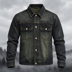 Dark Skeletal Spider Denim Jacket