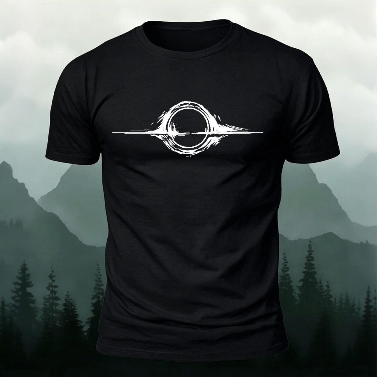Creative Interstellar Sci-fi Printed Premium Cotton T‑shirt