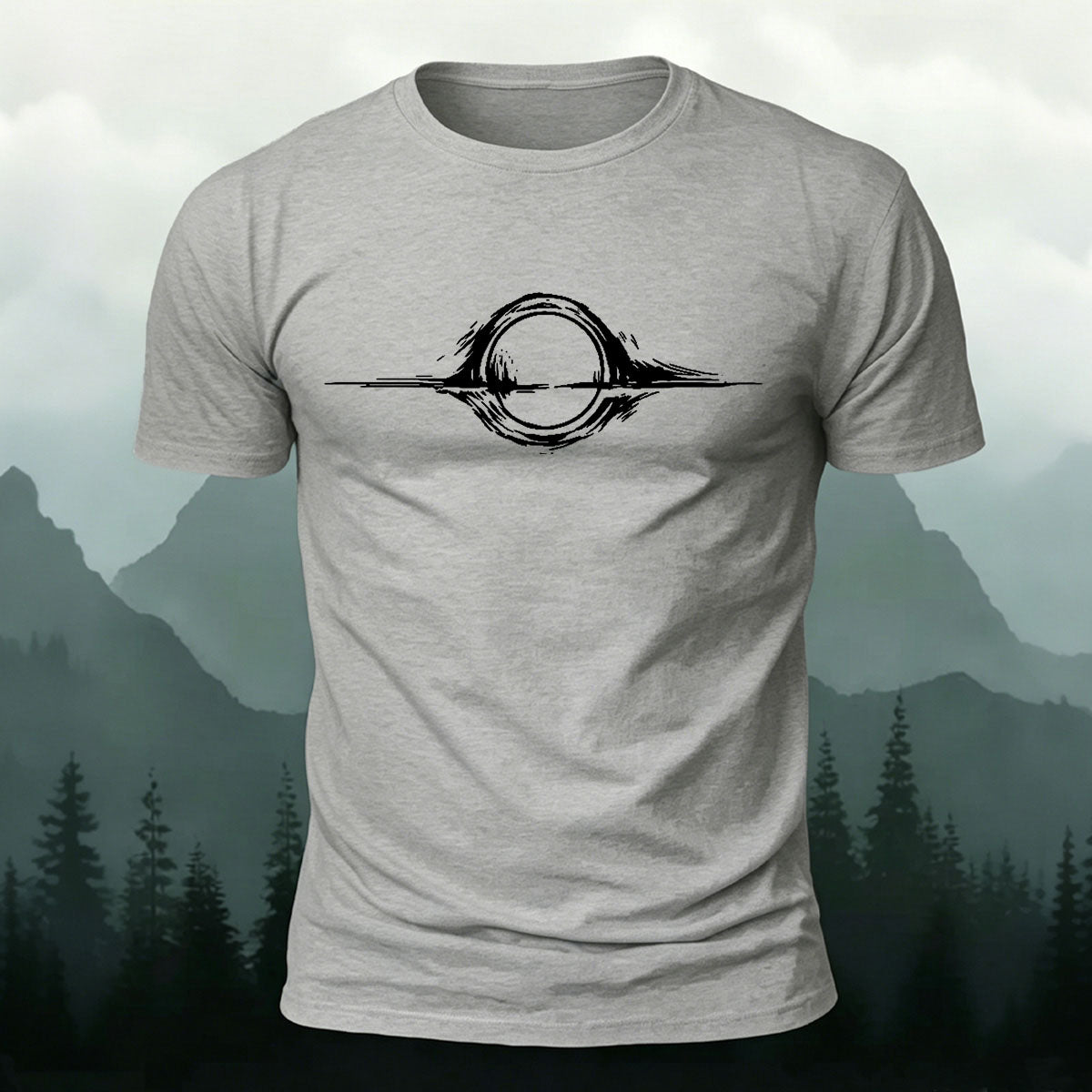 Creative Interstellar Sci-fi Printed Premium Cotton T‑shirt