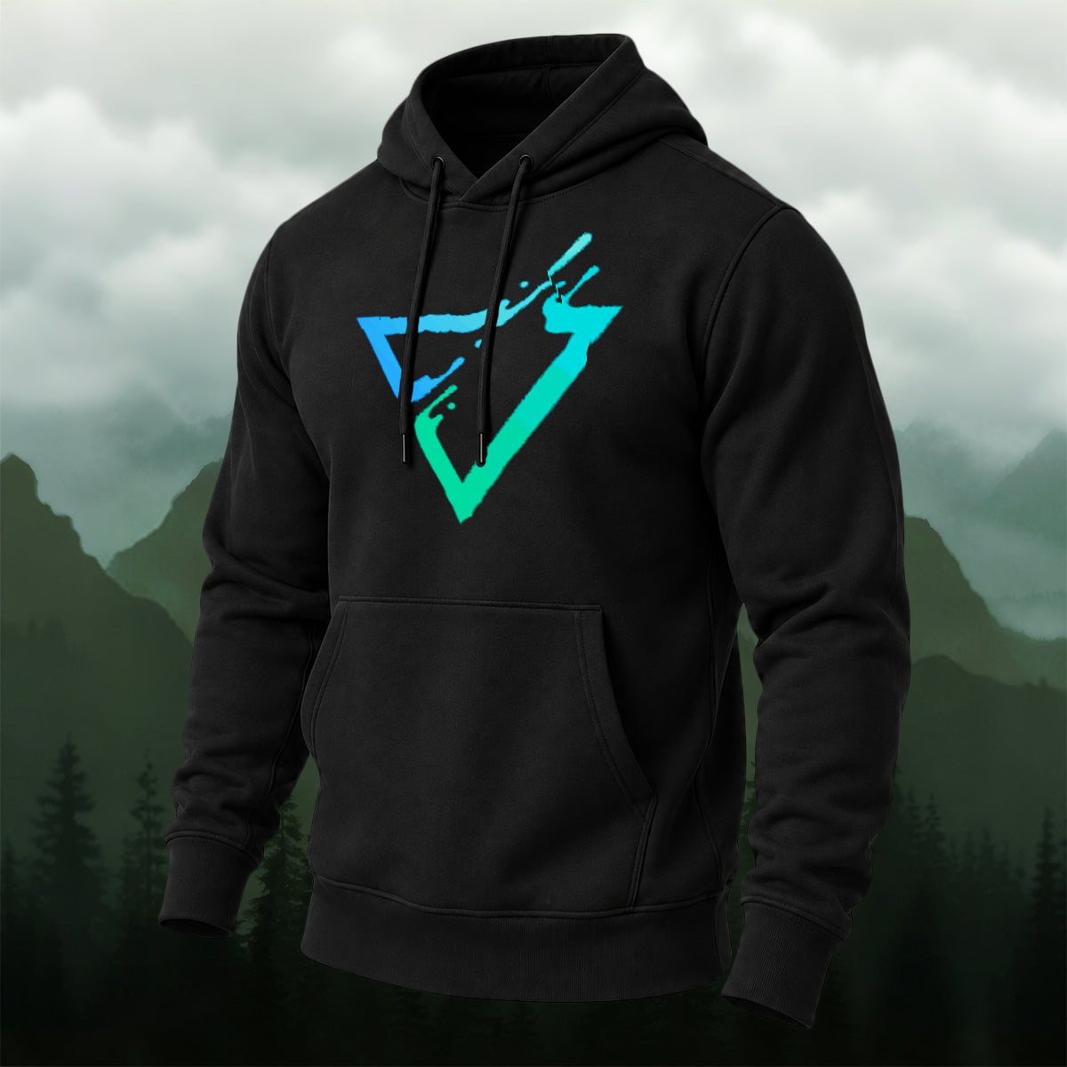 Cotton Made Modern Geometric Triangle Hoodie