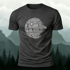 Creative Earth Print Casual 100% Cotton T-Shirt