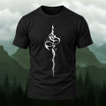 Nordic Ritual Staff Combed Cotton T-Shirt