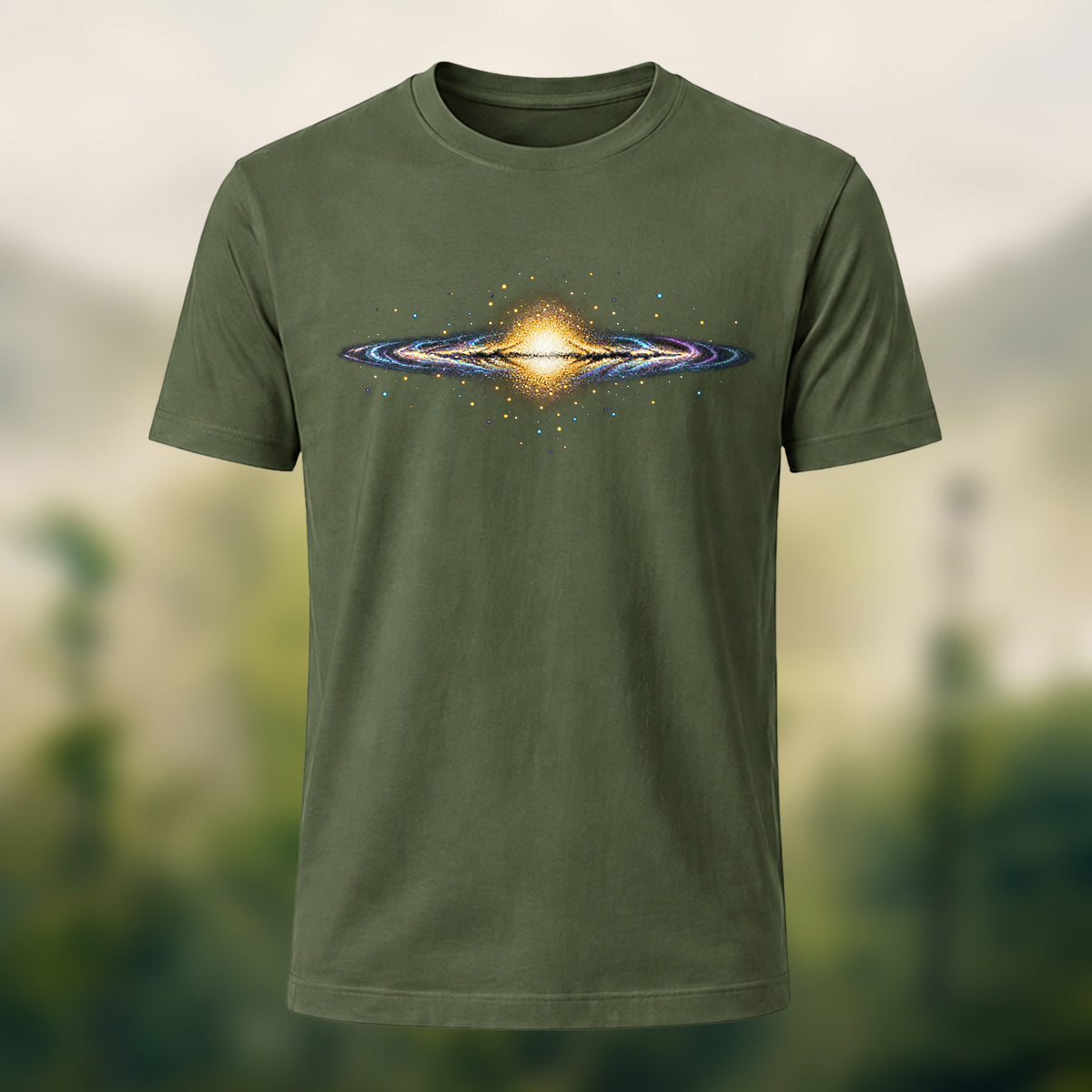 Celestial Nebula Core Premium Cotton T-Shirt