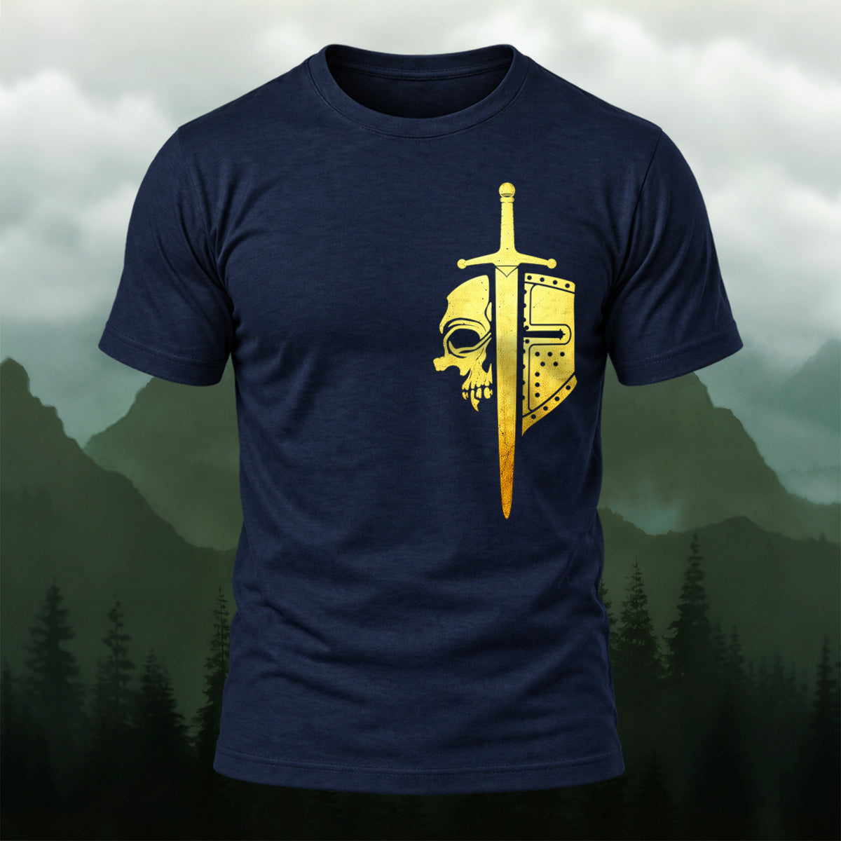 Ancient Celtic Sword Shield Soft Cotton T-Shirt