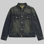 Psychedelic Rainbow Skull Denim Jacket