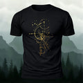Geometric Line Graphics Pattern Skin-friendly T-Shirt