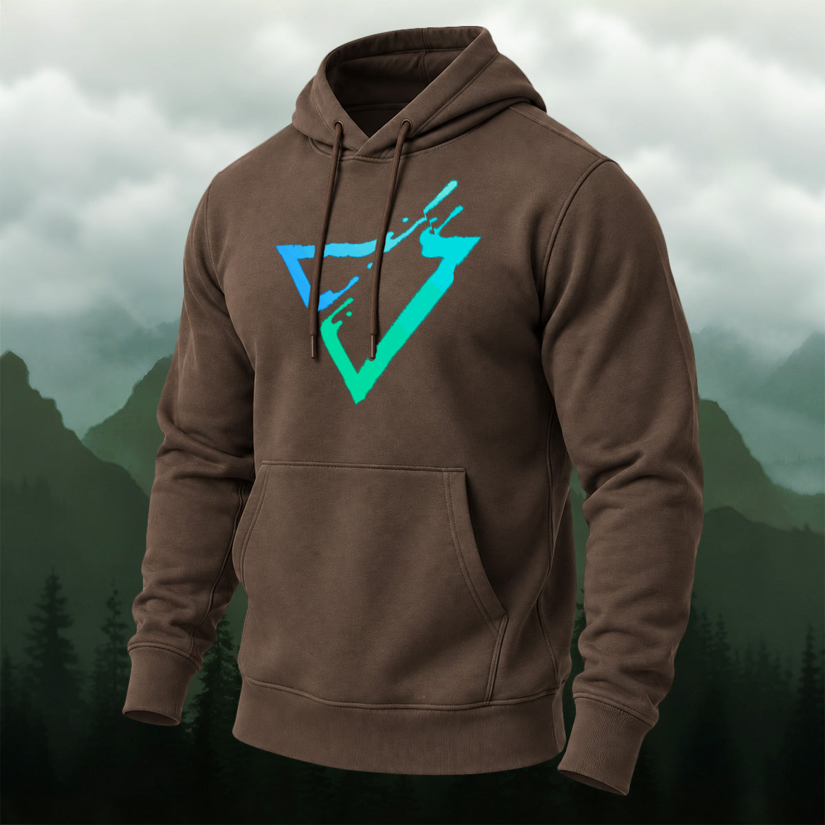 Cotton Made Modern Geometric Triangle Hoodie