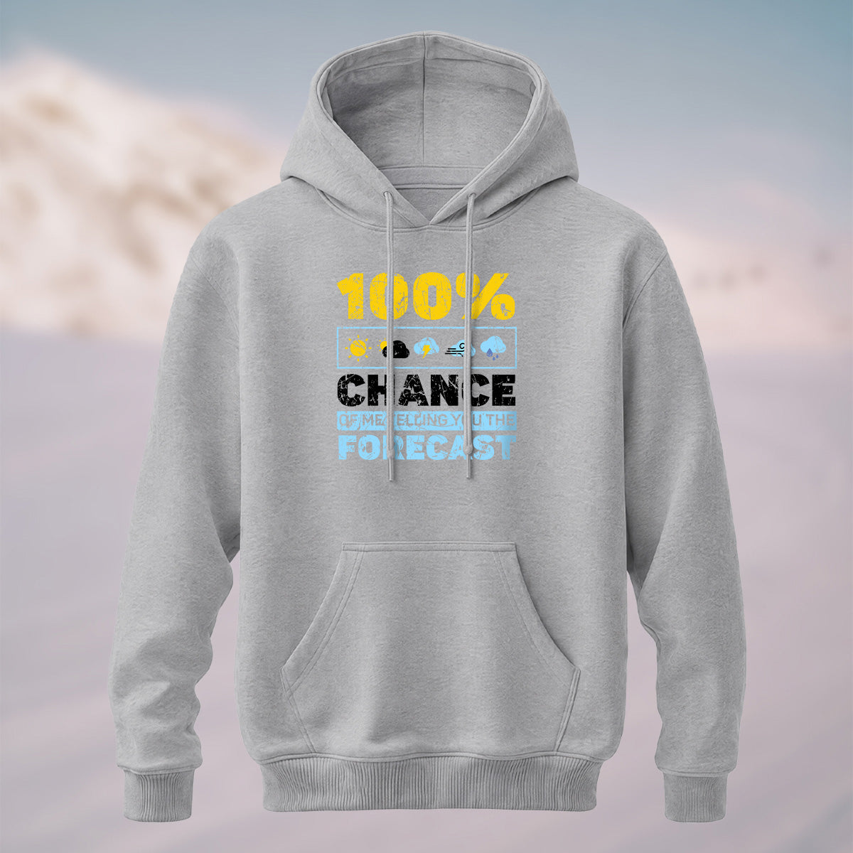 Cotton Made Meteorology Print Hoodie