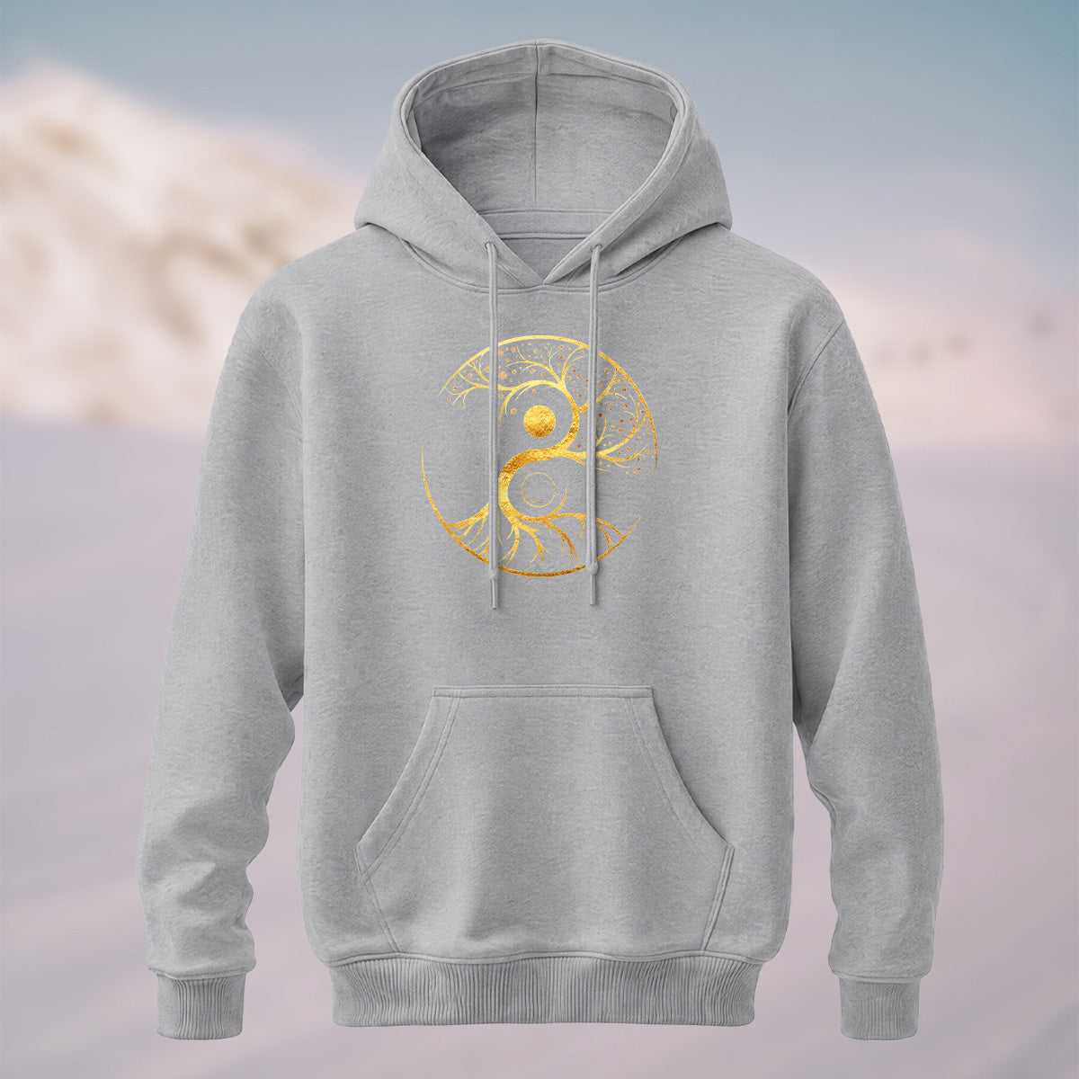 Cotton Made Tree of Life Print Hoodie