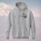 Cotton Made Creative Rainbow Tree Print Hoodie