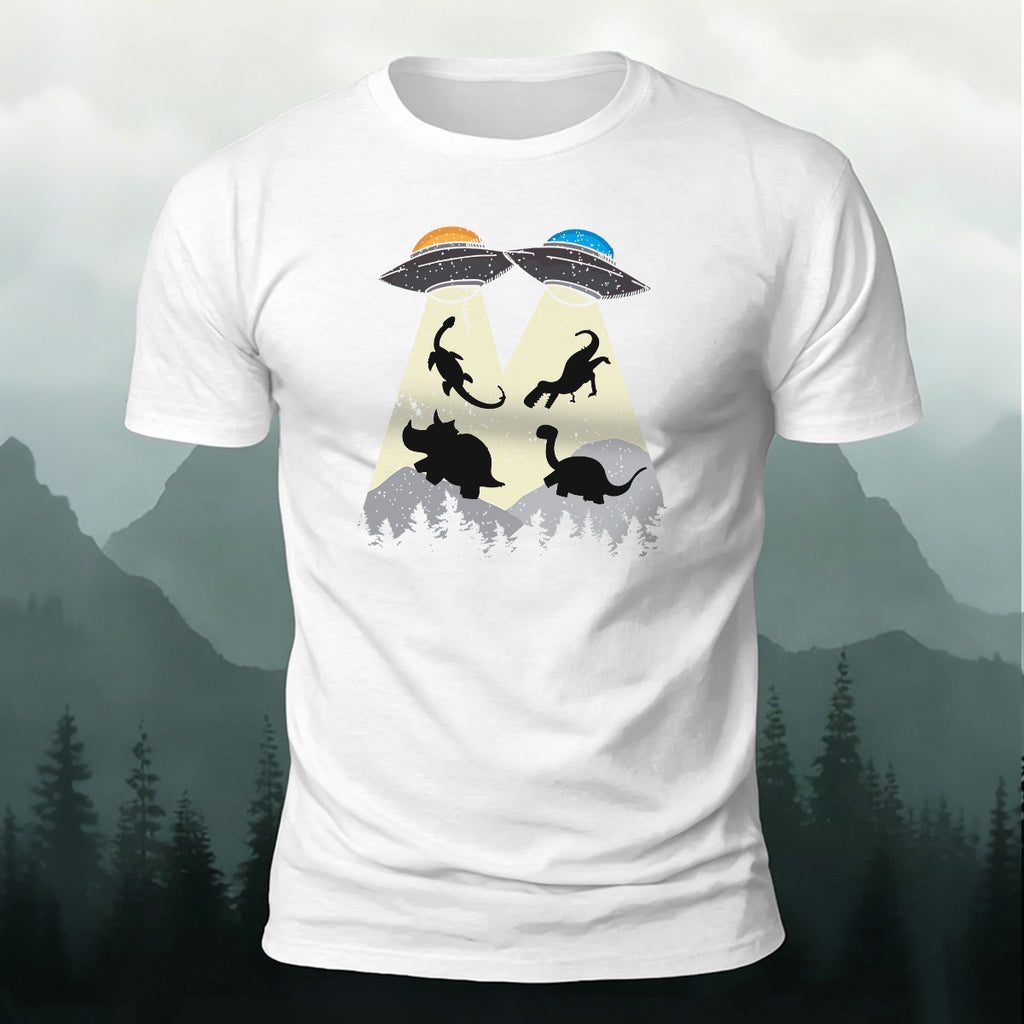 Creative UFO Printed Casual 100% Cotton T-Shirt