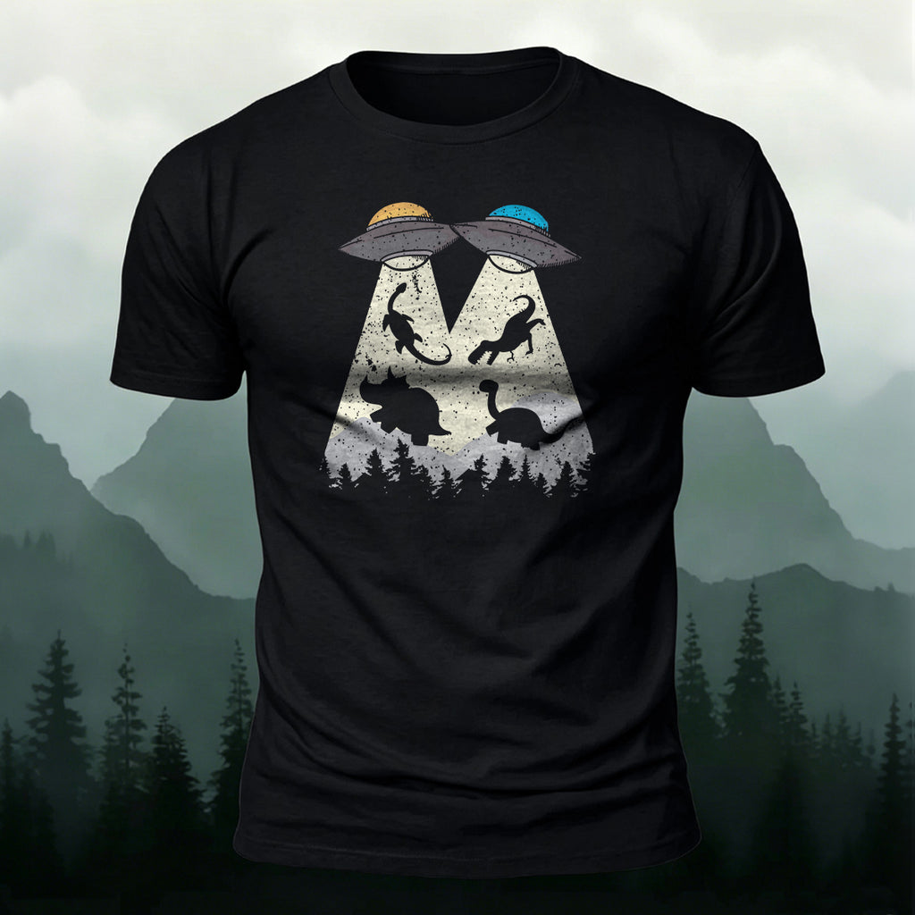 Creative UFO Printed Casual 100% Cotton T-Shirt