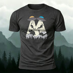 Creative UFO Printed Casual 100% Cotton T-Shirt