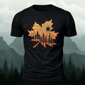 Maple Leaf Pattern Premium Cotton T-Shirt