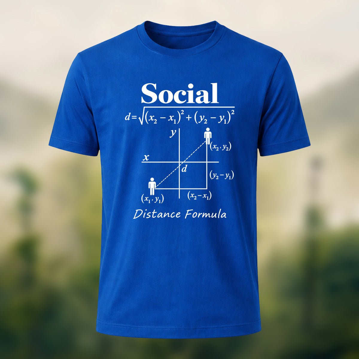 Creative Social Distance Premium Cotton T-Shirt