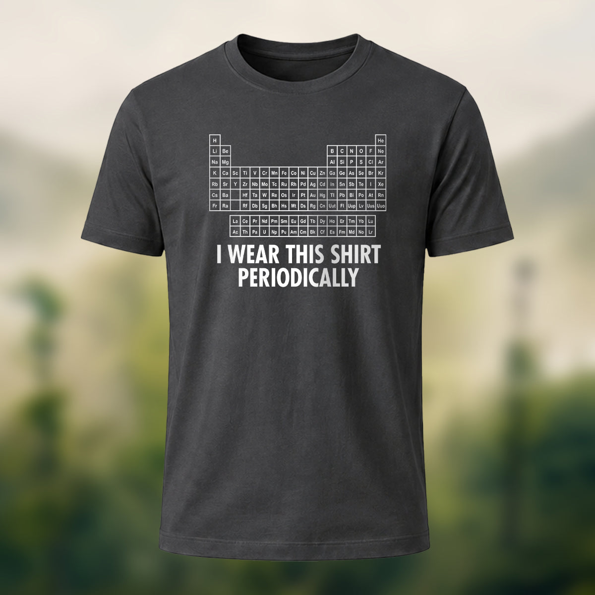 Periodic Table Print Casual Soft Cotton T-Shirt