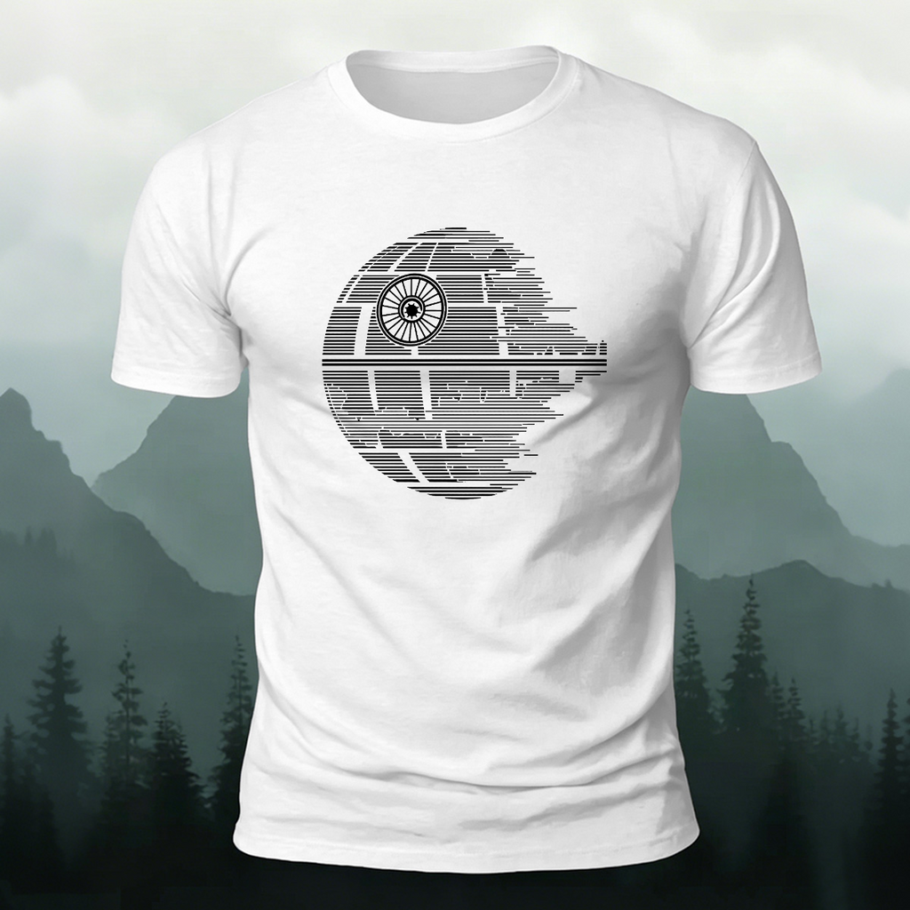 Creative Earth Print Casual 100% Cotton T-Shirt