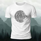 Creative Earth Print Casual 100% Cotton T-Shirt